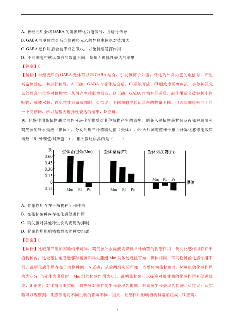 生物（山东卷）（全解全析）_2023高考押题卷_学易金卷-2023学科网押题卷（各科各版本）_2023学科网押题卷-学易金卷-生物_生物（山东卷）-学易金卷：2023年高考考前押题密卷