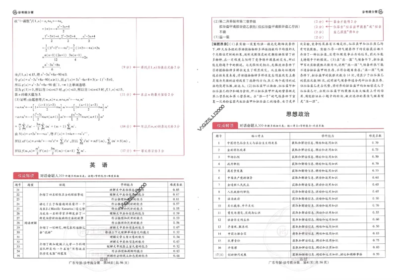 王后雄高考押题预测卷2024广东专版诊考提分册_1_2024高考押题卷_22024王hou雄_16王后雄押题_2024年王后雄高考押题预测卷（广东专版）