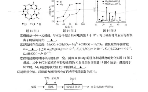 2024届江苏省南通市高三下学期高考适应性考试(三)化学试题+答案_2024年5月_01按日期_28号_2024届江苏省南通市高考适应性考试(三)南通如皋3.5模