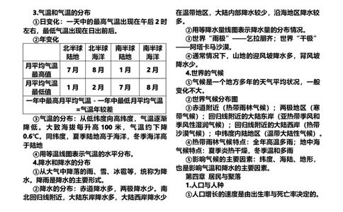 2018生物地理中考知识点整理_赠送小初高学霸笔记等_小初高知识点_小初高知识点_中考生物知识点