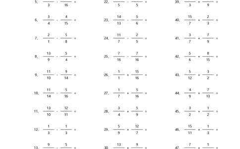 分数加减混合第41~60篇（高级）_编码0121-6年级数学口算计算_口算题（适合5年级）_分数-加减混合（280篇）_（分数）加减混合高级1~（100篇）