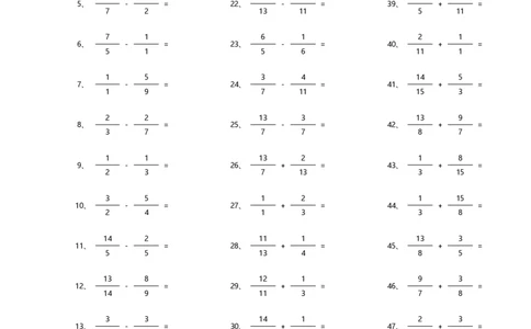 分数加减混合第41~60篇（高级）_编码0121-6年级数学口算计算_口算题（适合5年级）_分数-加减混合（280篇）_（分数）加减混合高级1~（100篇）