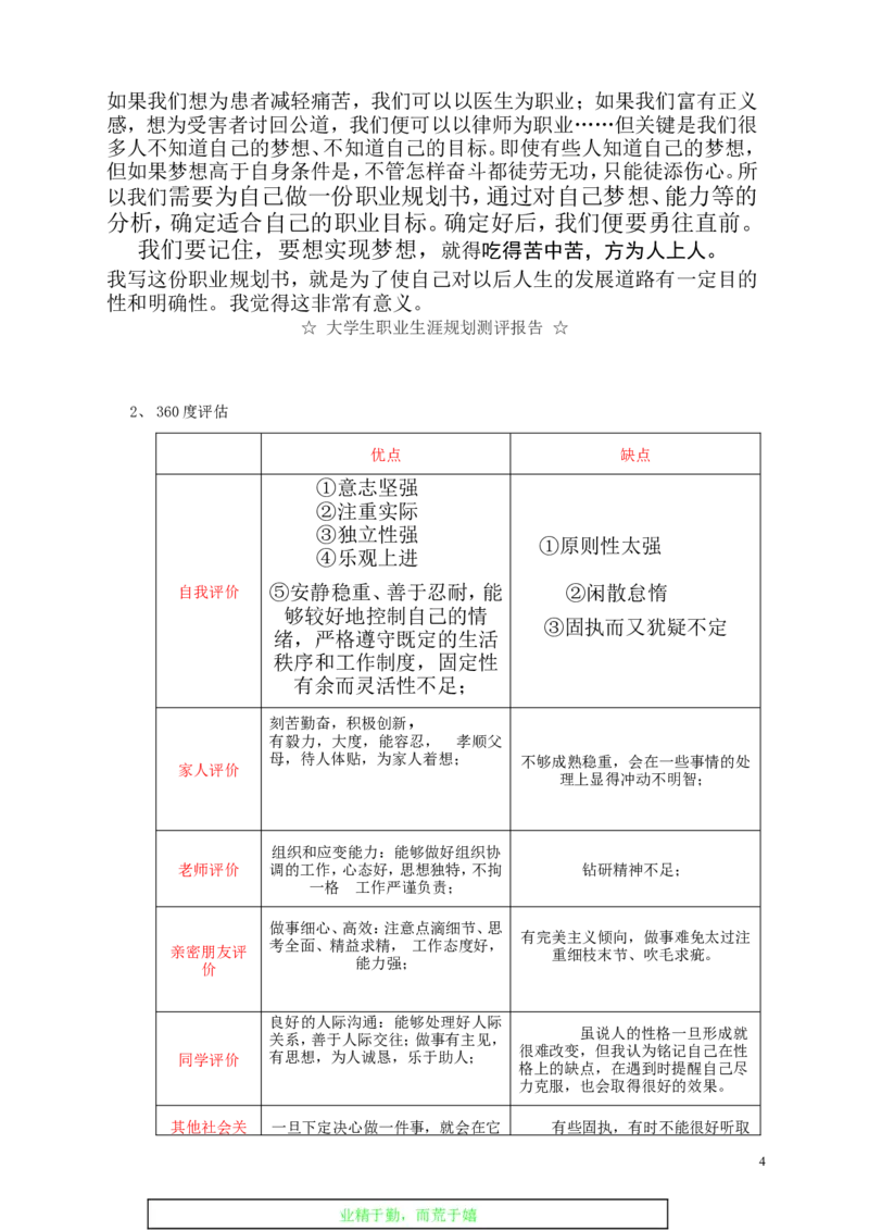 医学影像技术职业生涯规划书(1)_E6-职业规划_04医学影像专业