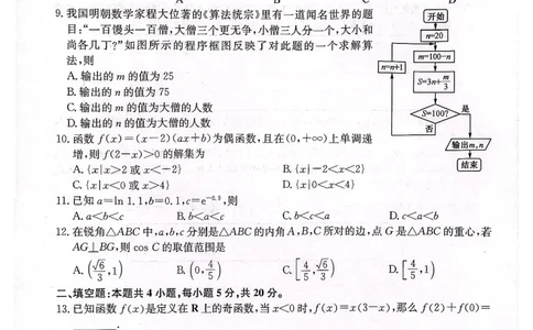陕西省安康市重点名校2024届高三上学期10联考数学（文科）试题(1)_2023年10月_0210月合集_2024届陕西省安康市重点名校高三上学期10月联考