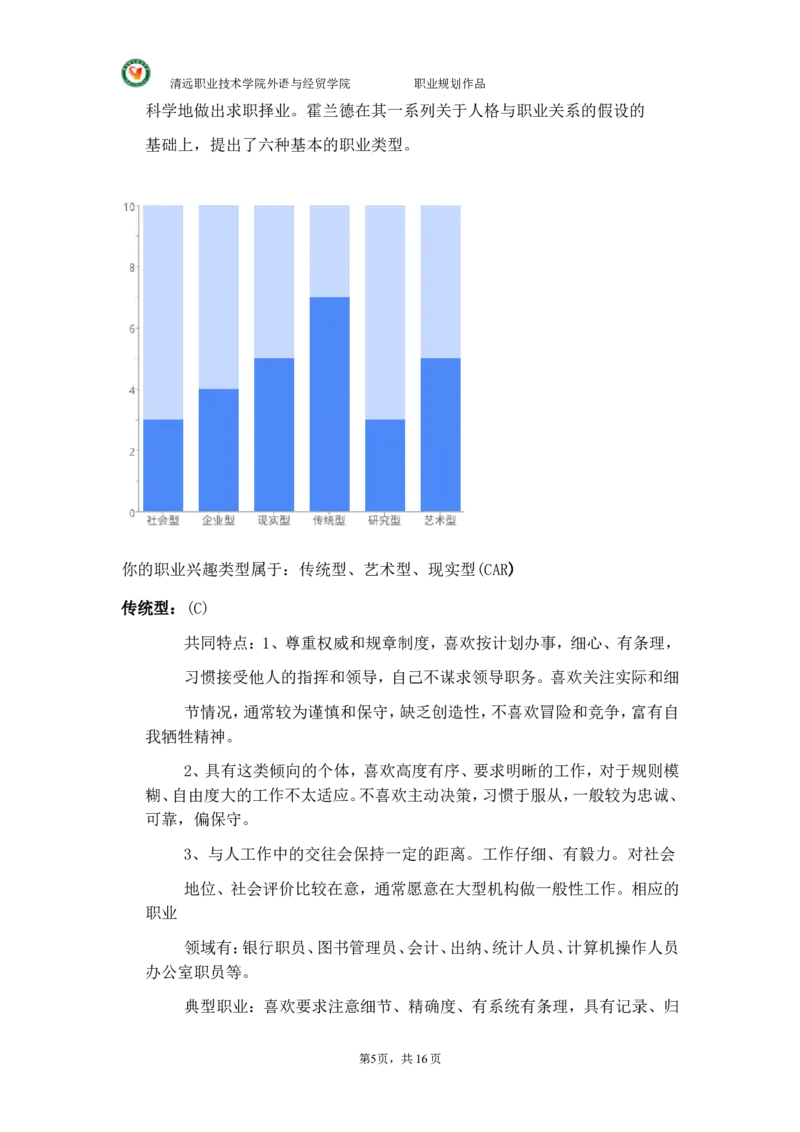 大学国贸专业(货代员)职业生涯规划._E6-职业规划_58国际经济与贸易专业