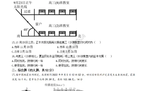 江西省丰城中学2023-2024学年高三上学期开学考试地理(1)_2023年9月_029月合集_2024届江西省宜春市丰城中学高三上学期开学考试