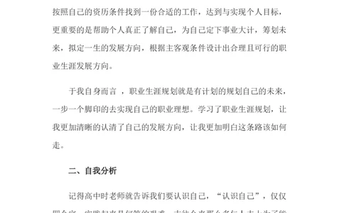 北京大学职业生涯规划书_E6-职业规划_84统计学专业