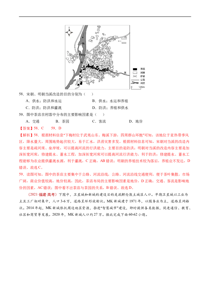 专题11工业与服务业-五年（2019-2023）高考地理真题分项汇编（解析版）_赠送：2008-2024全套高考真题_高考地理真题_送高考地理五年真题(2019-2023)分项汇编（全国通用）