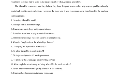 英语（广东山东卷）-学易金卷：2023年高考英语考前押题密卷（考试版）A4_2023高考押题卷_学易金卷-2023学科网押题卷（各科各版本）_2023学科网押题卷-学易金卷-英语