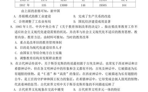 2024届云南广西贵州省高三下学期&ldquo;3+3+3&rdquo;高考备考诊断性联考二模历史试题_2024年4月_01按日期_13号_2024届云南广西贵州&ldquo;3+3+3&rdquo;高考备考诊断性联考(二)