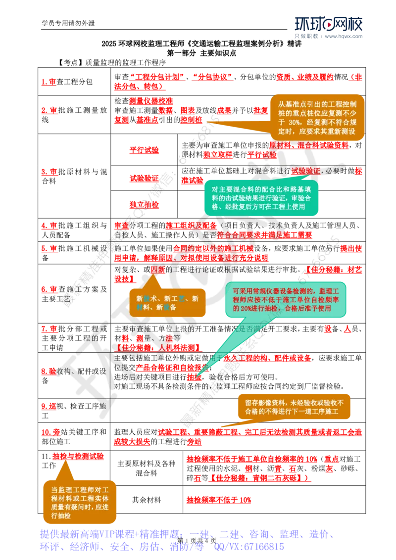 WM_13.基本知识点十工程质量控制(二)_监理工程师_2025监理工程师_2025年监理工程师-各大机构_2025年监理-交通案例_01.精讲班-李.毅佳_讲义