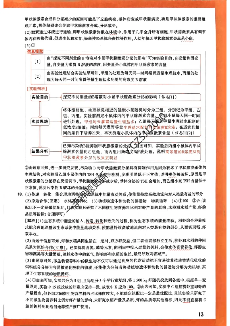 生物学命题集+答案_2024高考押题卷_32024腾远黑白卷_2024腾远高考黑白卷（新课标卷）_命题集