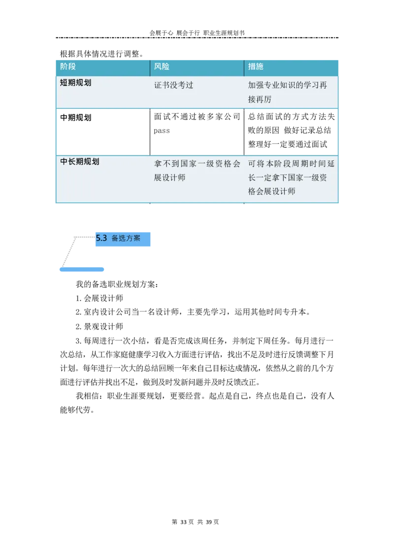 大学生职业规划书范文-艺术设计类专业_E6-职业规划_12艺术设计专业