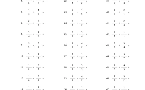 分数除法第61~80篇（初级）_编码0121-6年级数学口算计算_口算题（适合6年级）(1)_分数-除法（200篇）_（分数）除法初级（100篇）