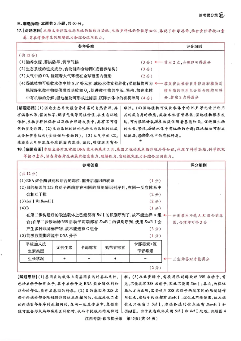 王后雄高考押题预测卷2024江西专版诊考提分册_2024高考押题卷_22024王hou雄_（新高考）2024王后雄押题预测卷（分科版）_1.语文