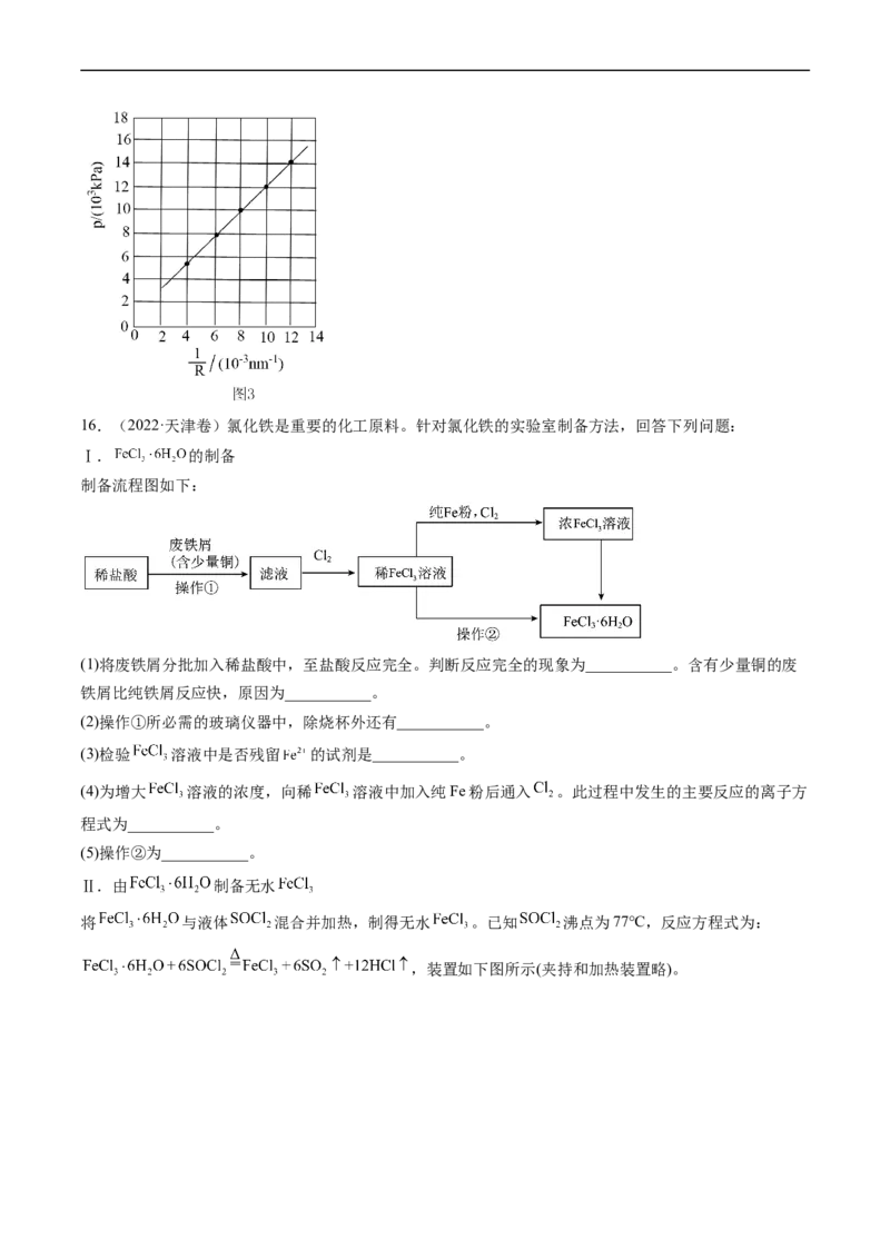 专题14化学实验综合题-五年（2019-2023）高考化学真题分项汇编（全国通用）（原卷版）_赠送：2008-2024全套高考真题_高考化学真题_送高考化学五年真题(2019-2023)分项汇编（全国通用）