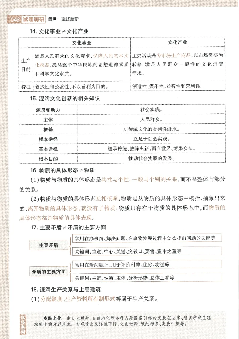 试题调研第十辑政治_2023高考押题卷_试题调研8910期考前推荐看的三期_试题调研第十期考前抢分必备_试题调研第十辑