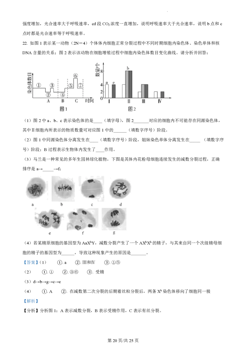 江苏省扬州中学2023-2024学年高三上学期10月月考生物答案(1)_2023年10月_0210月合集_2024届江苏省扬州中学高三上学期10月月考_江苏省扬州中学2024届高三上学期10月月考生物