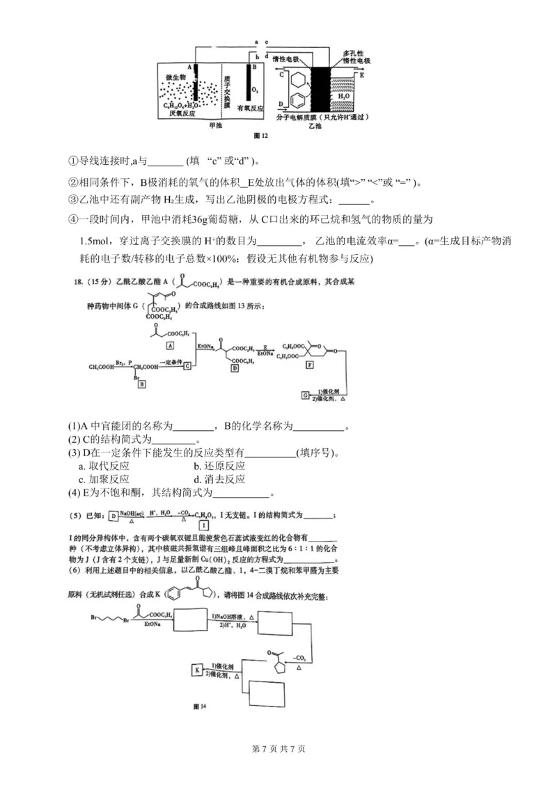 重庆市第八中学2024届高考适应性月考卷（一）化学试题(1)_2023年10月_0210月合集_2024届重庆市第八中学高考适应性月考卷（一）_重庆市第八中学2024届高考适应性月考卷（一）化学