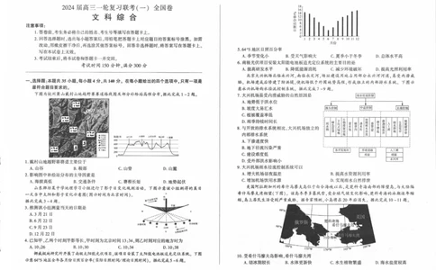 文综_2023年9月_01每日更新_29号_2024届全国卷百师联盟高三上学期一轮复习联考（一）_百师联盟2024届高三上学期一轮复习联考（一）（全国卷）文综