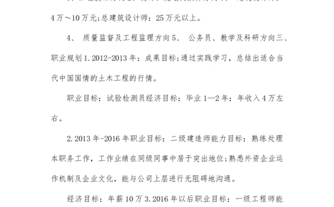 建筑师个人职业生涯规划书范文_E6-职业规划_39建筑学专业