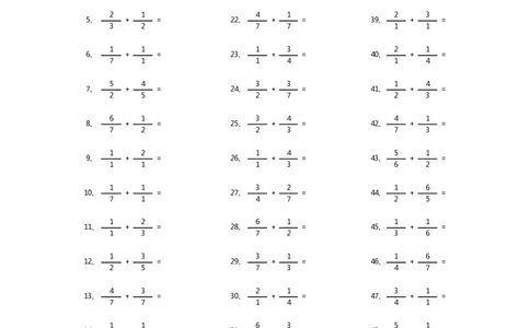 分数加法第21~40篇（初级）_编码0121-6年级数学口算计算_口算题（适合5年级）_分数-加法（200篇）_（分数）加法初级（100篇）