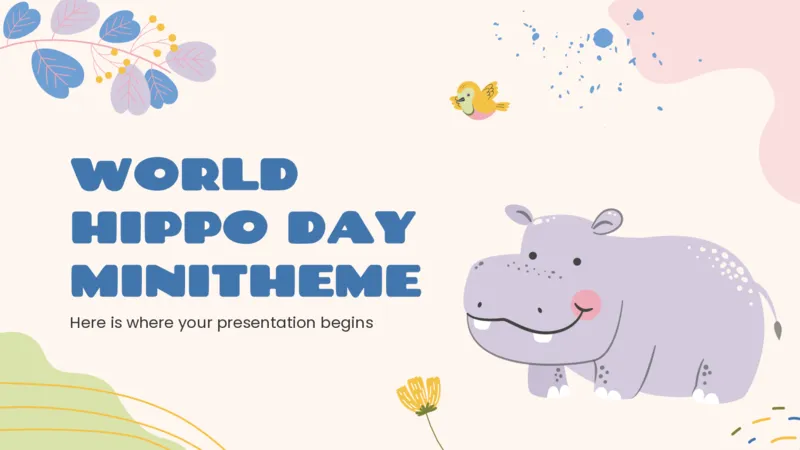 可爱动物（23）_10000+PPT模板大礼包_7丶卡通PPT模板_（100）26套可爱动物ppt模板_主图用