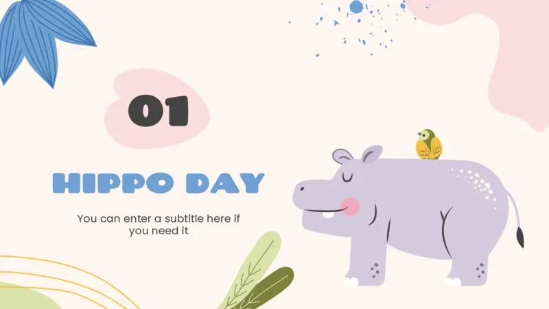 可爱动物（23）_10000+PPT模板大礼包_7丶卡通PPT模板_（100）26套可爱动物ppt模板_主图用