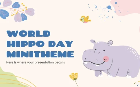 可爱动物（23）_10000+PPT模板大礼包_7丶卡通PPT模板_（100）26套可爱动物ppt模板_主图用