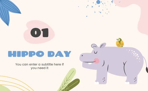 可爱动物（23）_10000+PPT模板大礼包_7丶卡通PPT模板_（100）26套可爱动物ppt模板_主图用