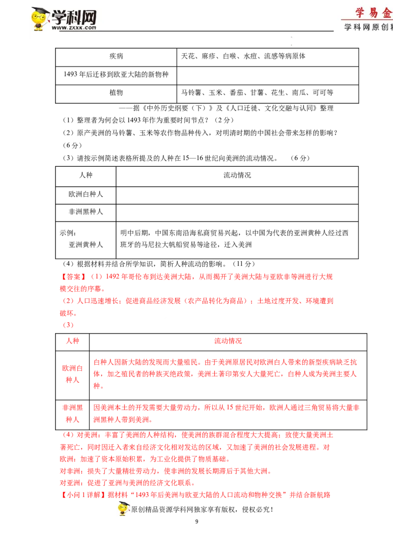 历史-2024届新高三开学摸底考试卷（上海专用）（全解全析）_2024届新高三开学摸底考试卷_历史-2024届新高三开学摸底考试卷_历史-2024届新高三开学摸底考试卷（上海专用）