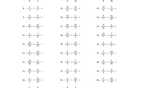 分数加法第51~70篇（高级）_编码0121-6年级数学口算计算_口算题（适合5年级）_分数-加法（200篇）_（分数）加法高级（100篇）