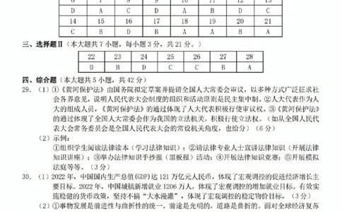 浙江省A9协作体2023-2024学年高三暑假返校联考政治答案(1)_2023年8月_028月合集_2024届浙江省A9协作体高三上学期暑假返校联考