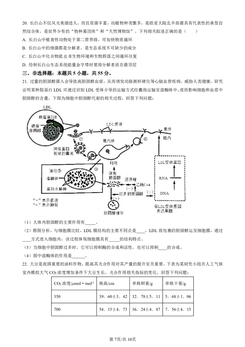辽宁省名校协作体2023-2024学年高三上学期9月联考生物(1)_2023年9月_029月合集_2024届辽宁省名校协作体高三上学期9月联考