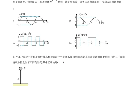 辽宁省鞍山市普通高中2024届高三上学期10月月考物理(1)_2023年10月_01每日更新_18号_2024届辽宁省鞍山市普通高中高三上学期10月月考