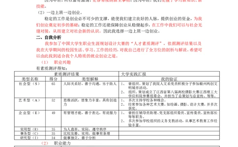 大学生职业生涯规划-摄影师_E6-职业规划_94其他专业
