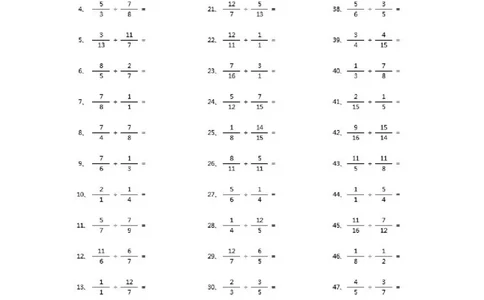 分数除法第91~100篇（高级）_编码0121-6年级数学口算计算_口算题（适合6年级）(1)_分数-除法（200篇）_（分数）除法高级（100篇）