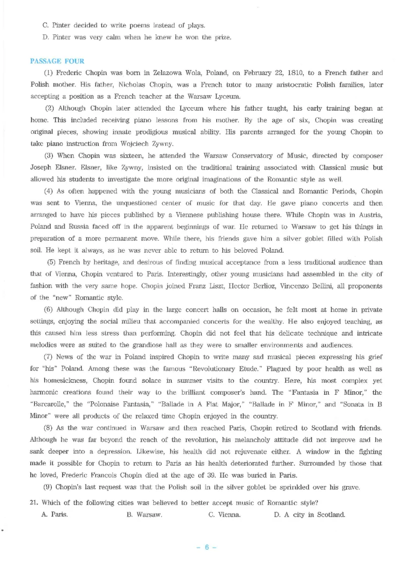 Modeltest4​_2025专四专八真题及备考资料_2009-2024专八真题+备考资料_24专八预测押题卷_专八押题卷7套_第4套预测+解析+听力