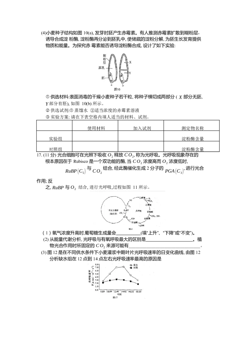 重庆市南开中学高2024届高三第二次质量检测生物试题(1)_2023年10月_0210月合集_2024届重庆市南开中学高高三质量检测（二）_重庆市南开中学高2024届高三质量检测（二）生物