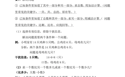 一年级数学下册复习知识要点_一年级上下册资料_小学一年级学习资料-25年更新版_1-04、小学一年级数学下册_1-4-1、复习、知识点、归纳汇总_通用