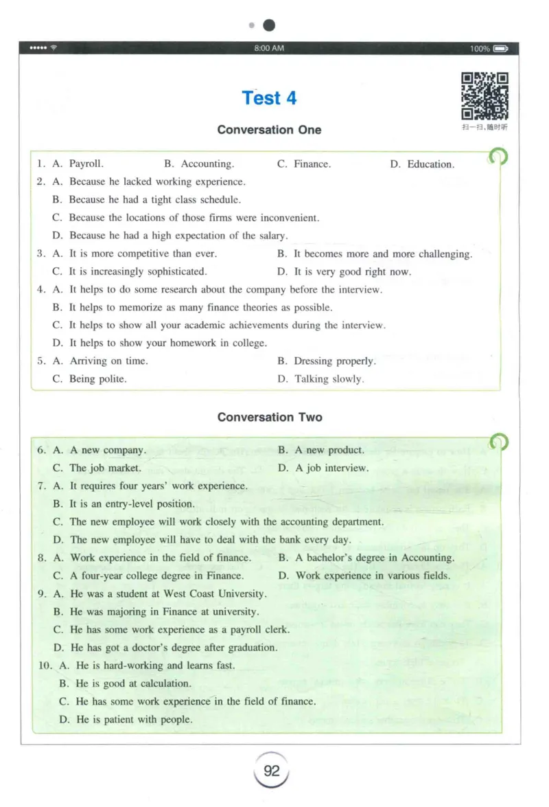 专四听力星火题_2025专四专八真题及备考资料_2009-2024专四真题+备考资料_2024专四备考资料合辑（电子书）_24专四听力_24星火专四听力1000题
