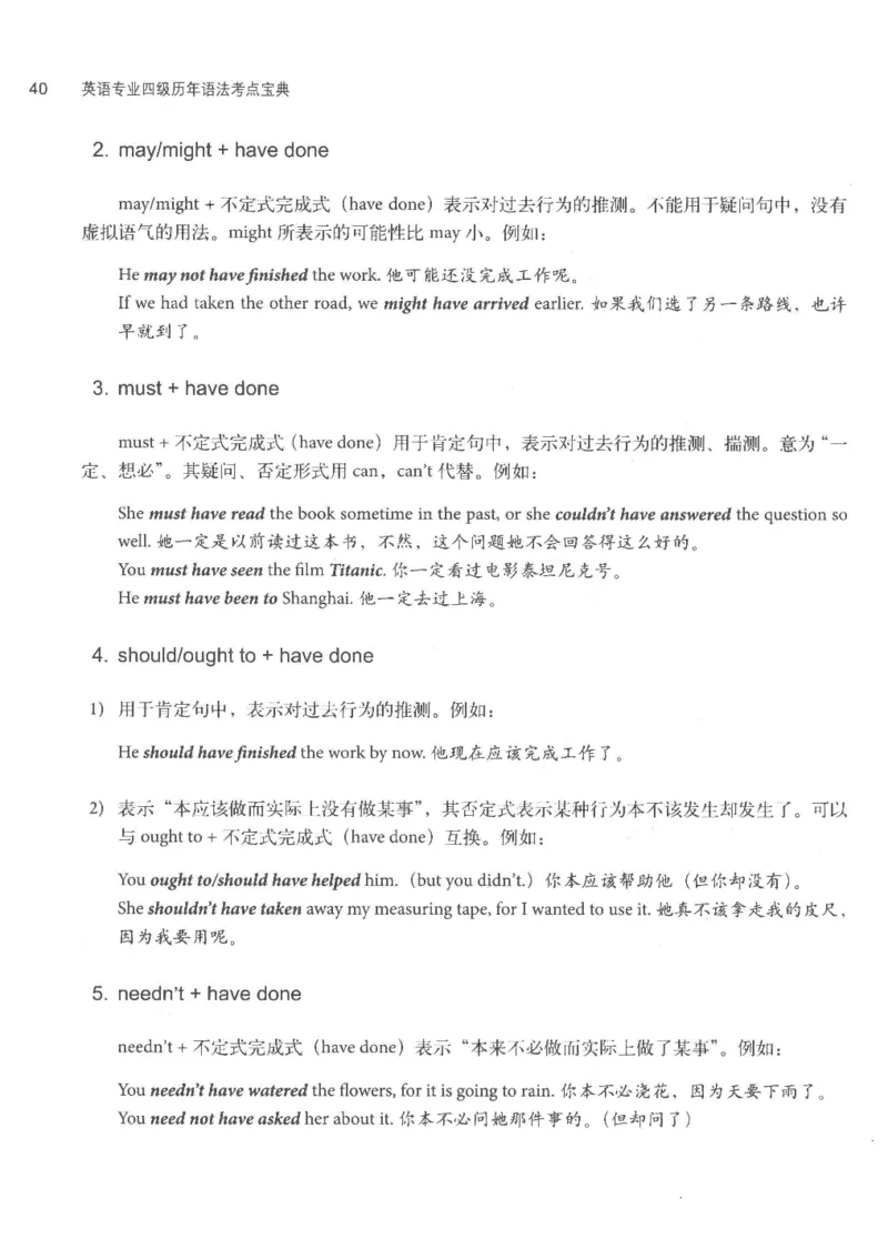 专四语法考点宝典_2025专四专八真题及备考资料_2009-2024专四真题+备考资料_2024专四备考资料合辑（电子书）_24专四语法与词汇_2024英语专业四级历年语法考点宝典