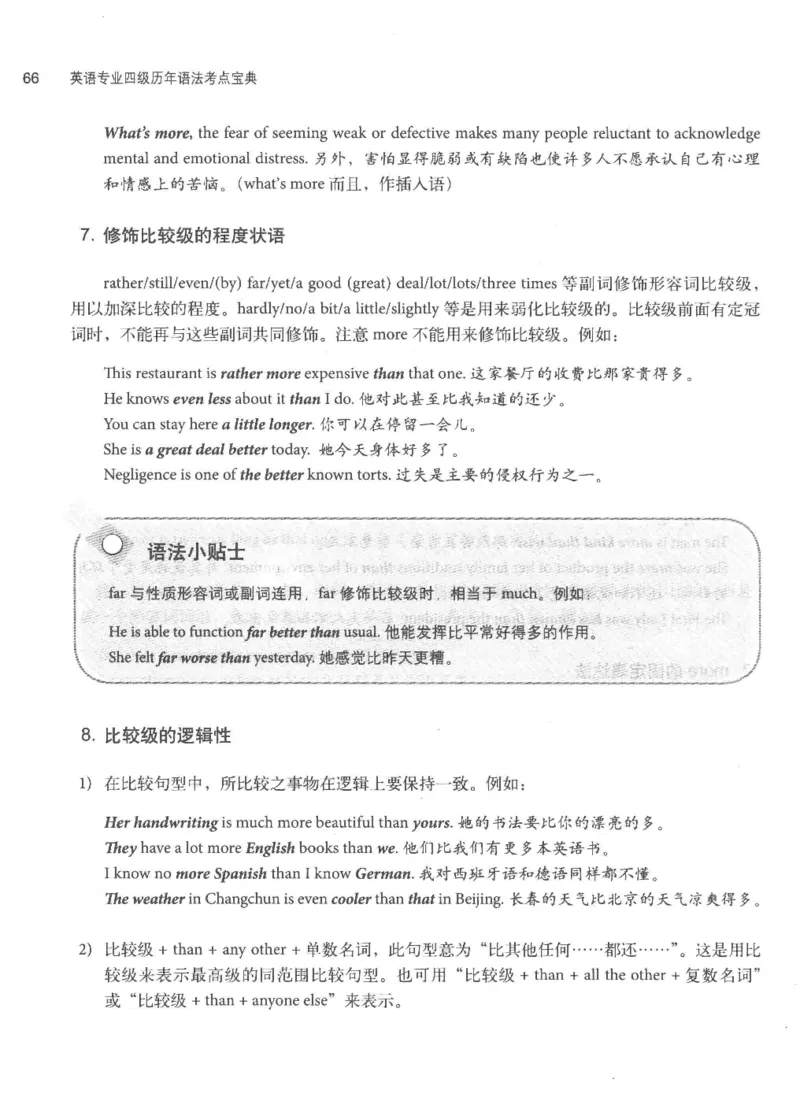 专四语法考点宝典_2025专四专八真题及备考资料_2009-2024专四真题+备考资料_2024专四备考资料合辑（电子书）_24专四语法与词汇_2024英语专业四级历年语法考点宝典