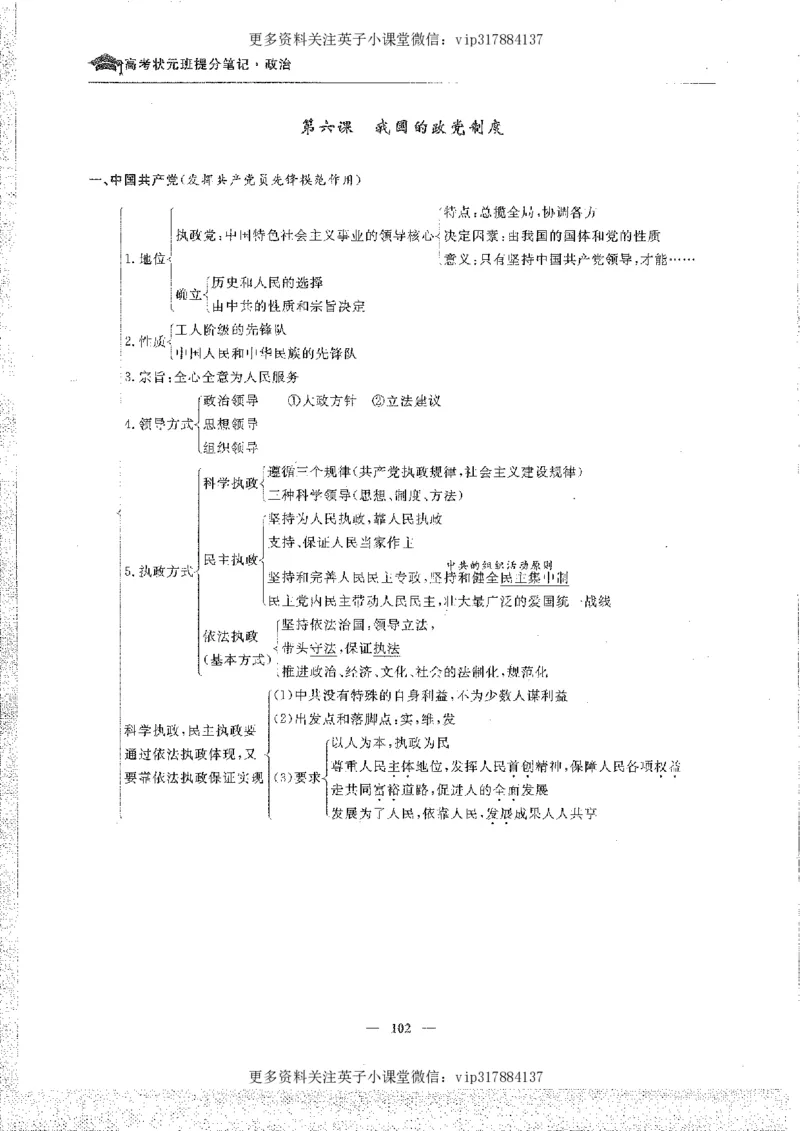 政治状元笔记高中-156页_赠送小初高学霸笔记等_赠_高考状元笔记