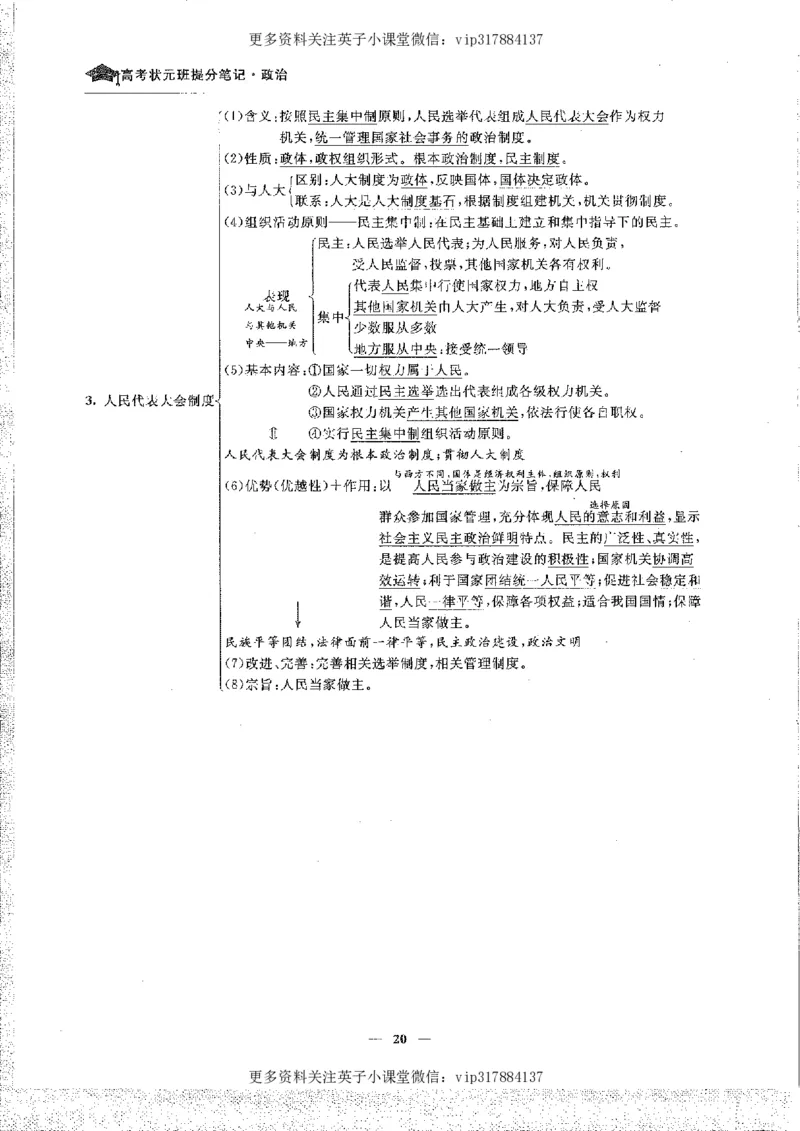 政治状元笔记高中-156页_赠送小初高学霸笔记等_赠_高考状元笔记