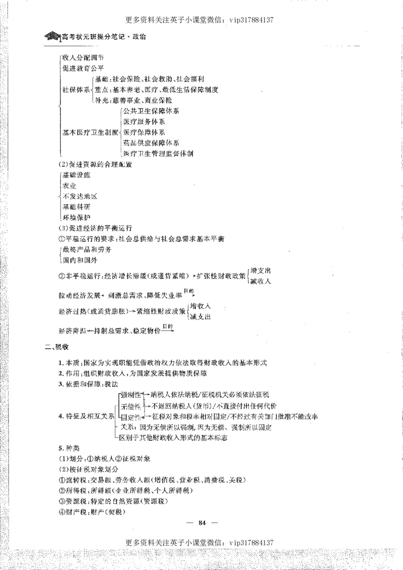 政治状元笔记高中-156页_赠送小初高学霸笔记等_赠_高考状元笔记