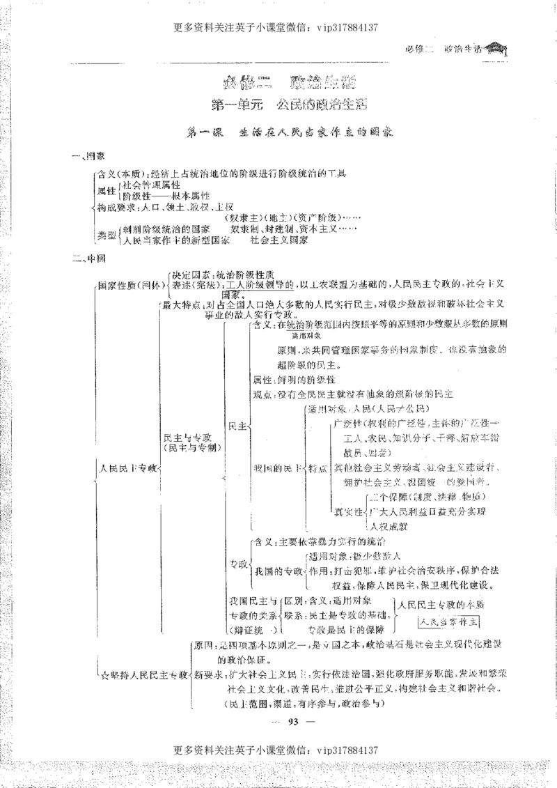 政治状元笔记高中-156页_赠送小初高学霸笔记等_赠_高考状元笔记