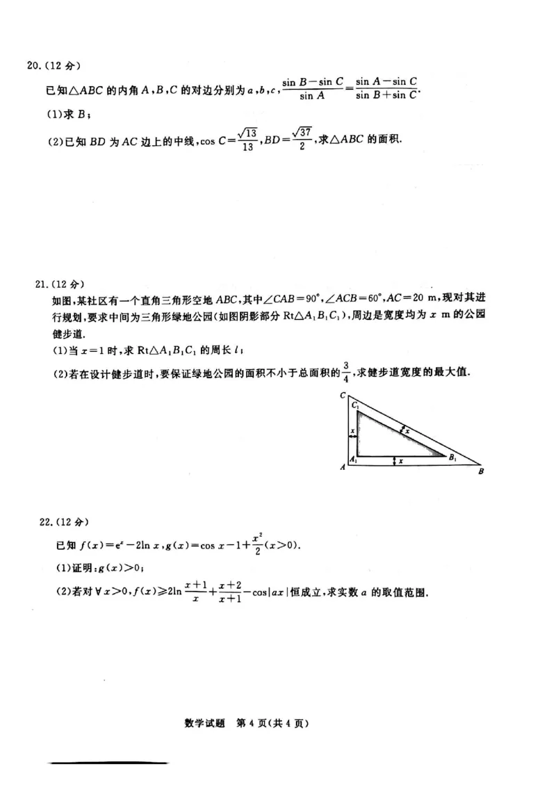 河南省青桐鸣大联考2024届高三上学期10月模拟预测数学(1)_2023年10月_01每日更新_9号_2024届河南省青桐鸣大联考高三上学期10月模拟预测