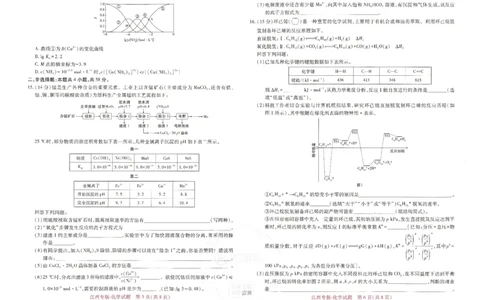 王后雄高考押题预测卷2024江西专版-化学_2024高考押题卷_22024王hou雄_16王后雄押题_2024年王后雄高考押题预测卷（江西专版）