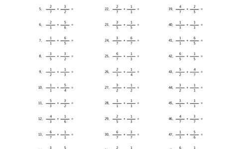 分数加法第61-80篇（初级）_编码0121-6年级数学口算计算_口算题（适合5年级）_分数-加法（200篇）_（分数）加法初级（100篇）